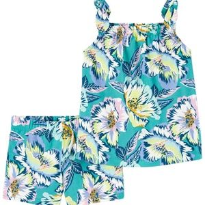 Carter's Toddler Girl's 2-Piece Tropical Tank & Short Set